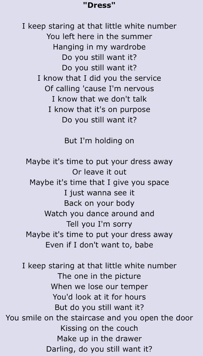 First we will breakdown the lyrics and then, a little bit of the music as well. I’ll leave them here so you can read it.  #HeartbreakWeather
