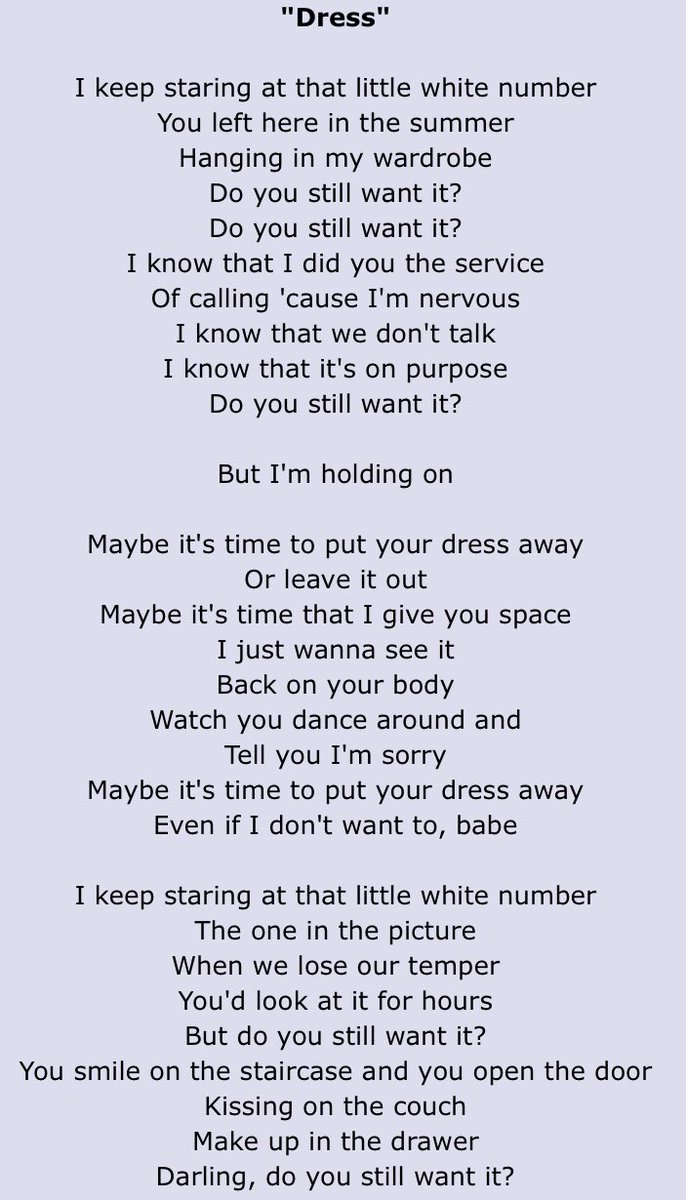 First we will breakdown the lyrics and then, a little bit of the music as well. I’ll leave them here so you can read it. #HeartbreakWeather