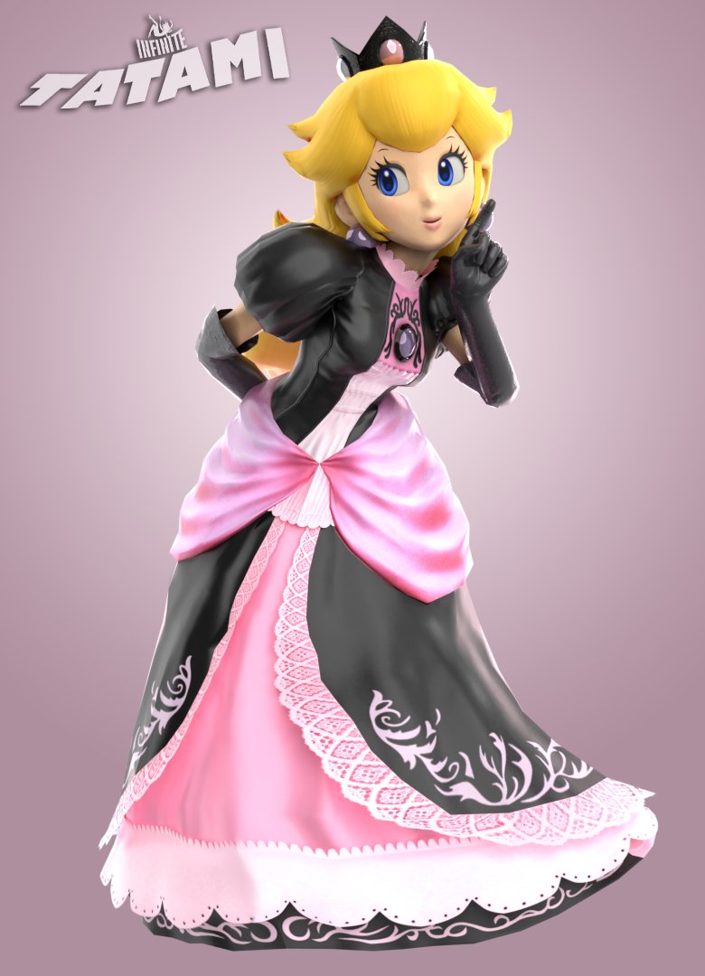 InfiniteTatami (Commissions Open) on X: [Color Requests] Pastel Goth Peach  For @KawaiiCookiesXD #smashbrosultimate #SmashUltimate #SmashBrosSP  #Blender3d #rkgk t.cosXZDjadCl1  X