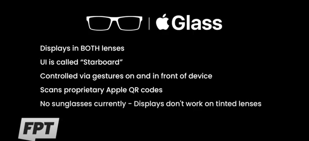 (Side note, the Prosser leak included the claim that Apple didn't SOLVE tinted glasses, which is super weird. AR display works better with tinted glasses. But it's an important insight for my next points) /12