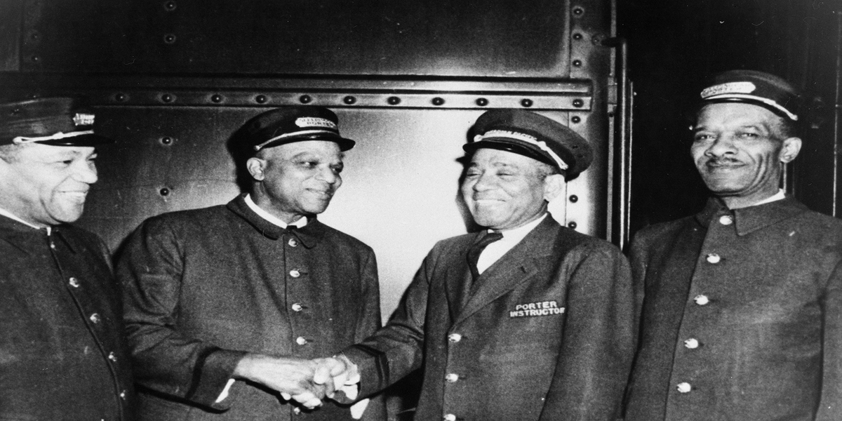 Museumoftoronto's tweet photo. Next up in the Quarantine Edition of our Intersections festival is "Derailed", a panel about Canada's Black railway porters &amp; their historic fight for equality.

Panelists:  @cecilfosterca @maYgn @NHenryFundi 
Moderator: Cheryl Blackman

https://t.co/BjAAvXxlhB

#museumfromhome https://t.co/E1cdFv7cYD