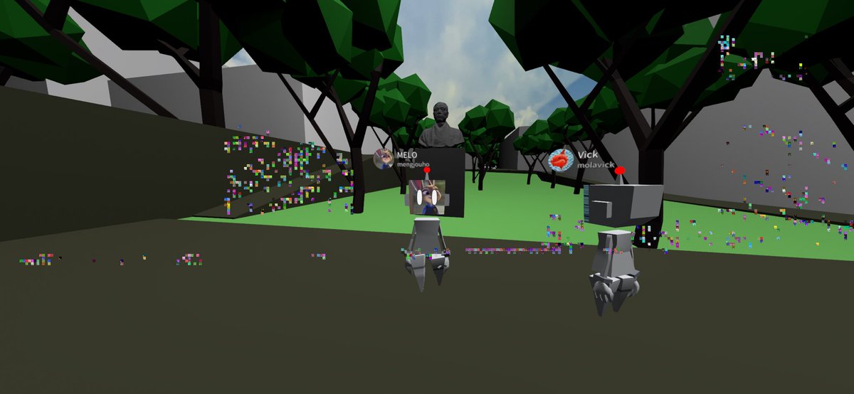mengjouho's tweet photo. 私も散歩しに行ったー！笑
#clusterVR #SFC https://t.co/VcIOA5C30O