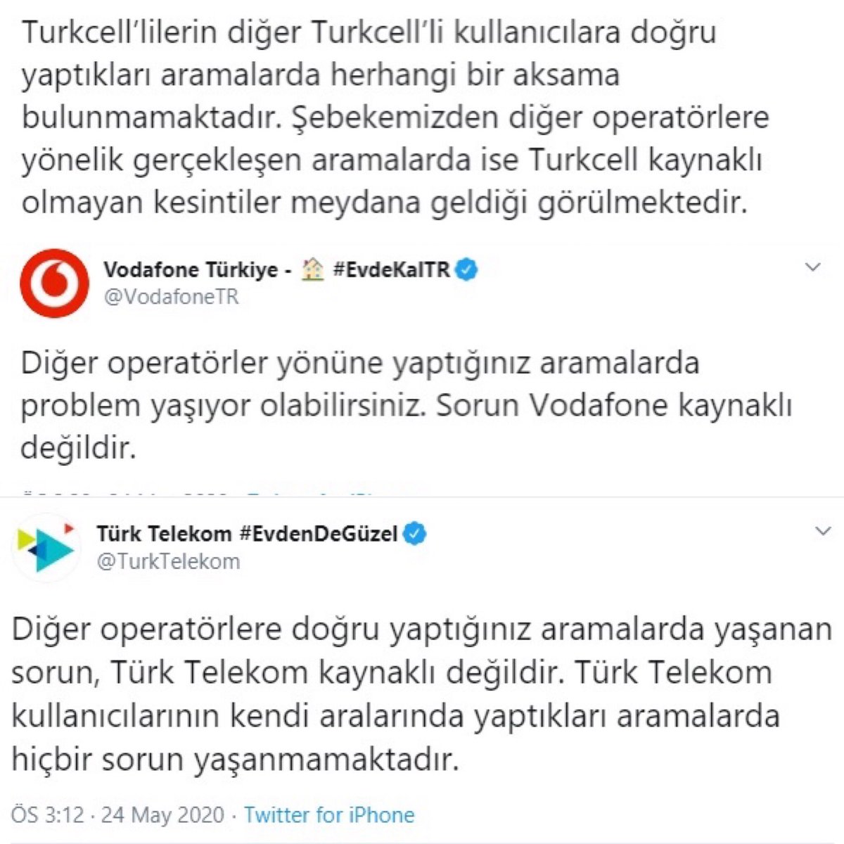 Türk halkı ile dalga mı geçiyorsunuz? <a href="/Turkcell/">TURKCELL</a> <a href="/VodafoneTR/">Vodafone Türkiye</a> <a href="/TurkTelekom/">Türk Telekom</a>