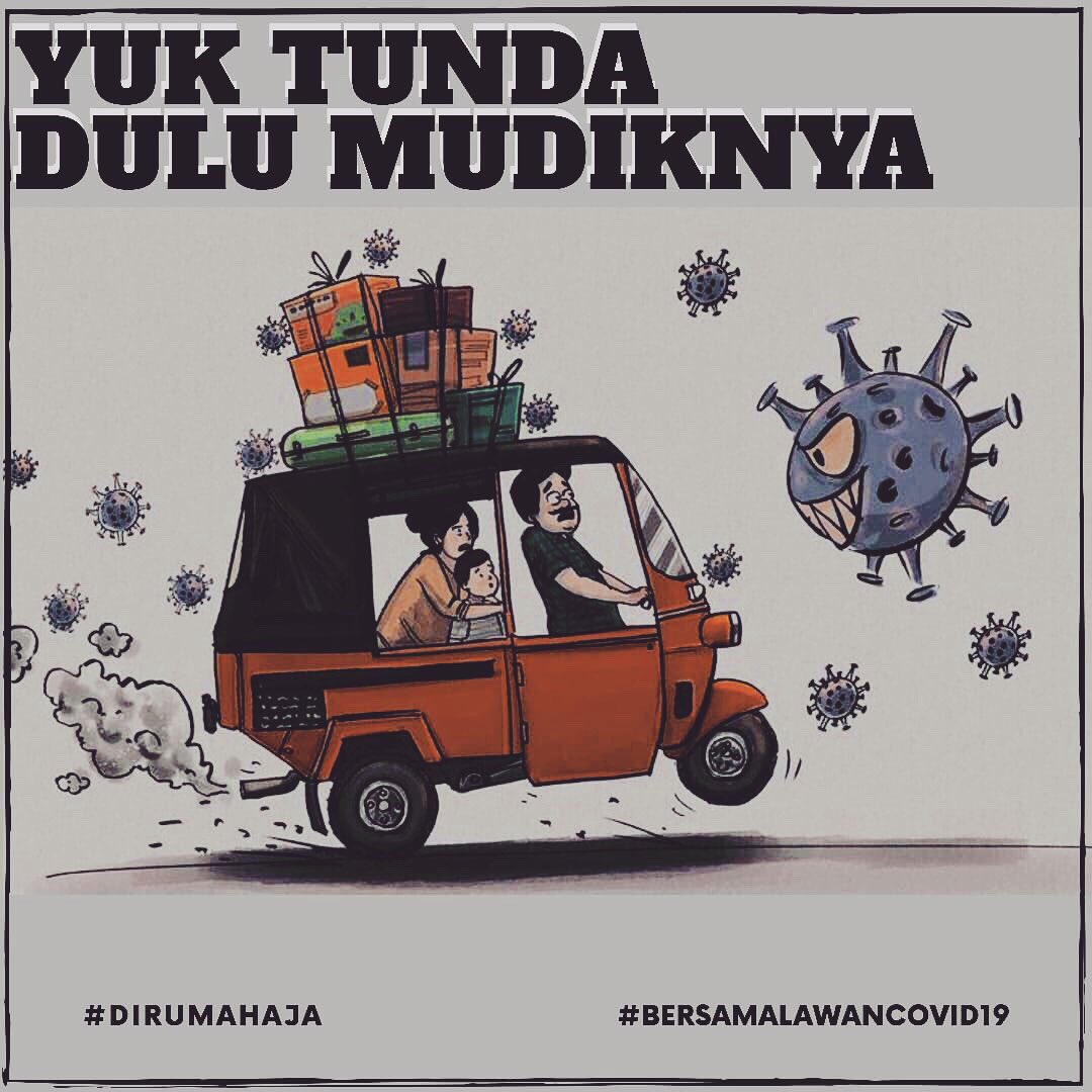 zahraadn1's tweet photo. Hallo kalian semua sayang sama keluarga kan?
Kalo sayang mari kita sama-sama tidak mudik dulu untuk tahun ini. Semua ini demi kebaikan bersama dan untuk menjaga kesehatan di kampung halaman kok.
Lebih baik uang dan rindunya ditabung dulu yaa
#UndipAsik #Covid_19 https://t.co/xr2aZLaYYC