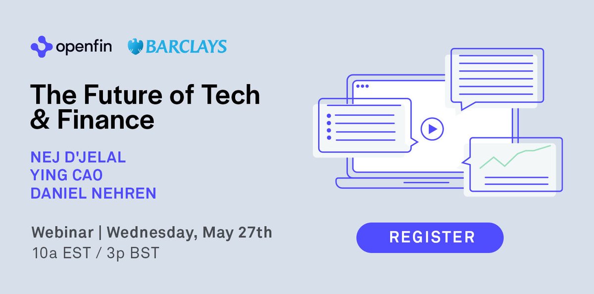 WEBINAR: <a href="/BarclaysIB/">Hello</a>'s Nej D'jelal, Ying Cao, and Daniel Nehren join us to discuss the recently published #BARX Connect #casestudy, the transition from office to #WFH, and how teams are adapting by leveraging modern tech to continue to innovate. Register: us02web.zoom.us/webinar/regist…