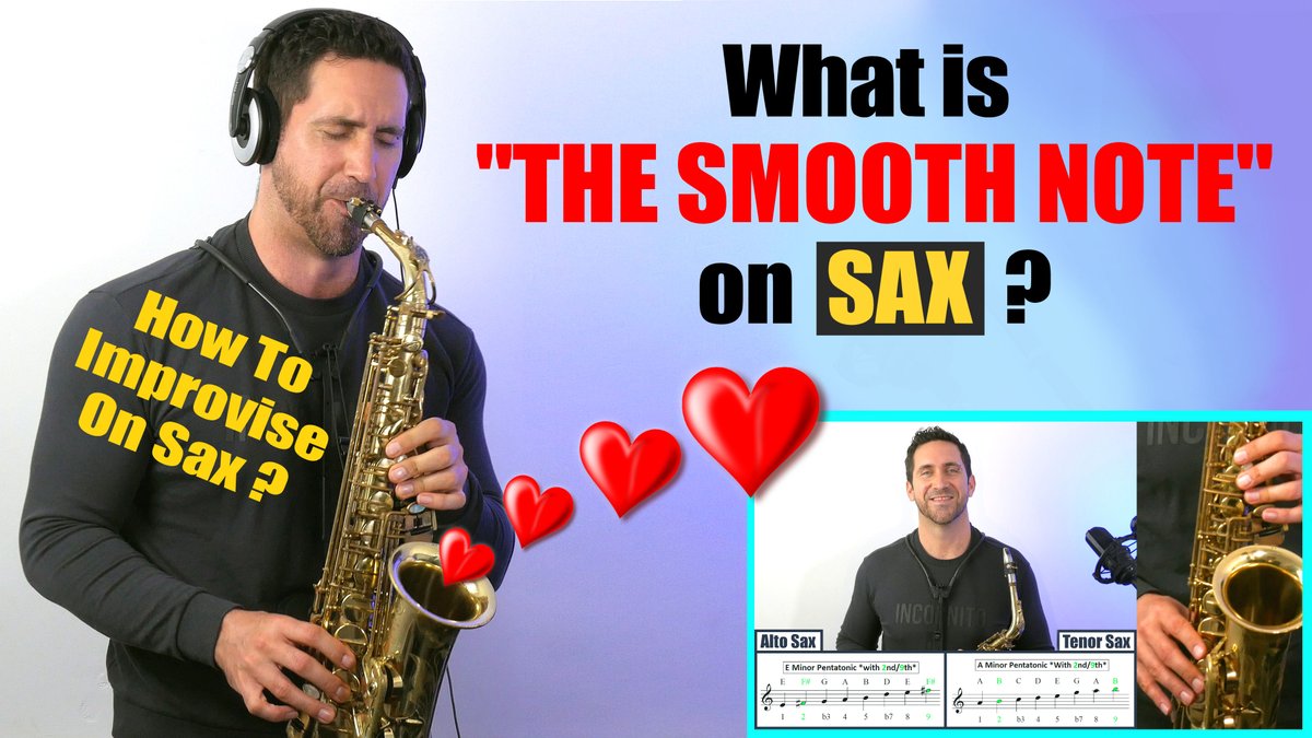 🎷 How to #improvise #SMOOTHJAZZ ?? 🎷
Here's a #Saxophone #Lesson to show you a really important tool to add expression and character to your playing!
▶️ youtu.be/1SCOH23SW-A ▶️

#SundayMotivation #SundayMorning #saxlesson #sax #saxo #NowPlaying #music #musiced #musictheory