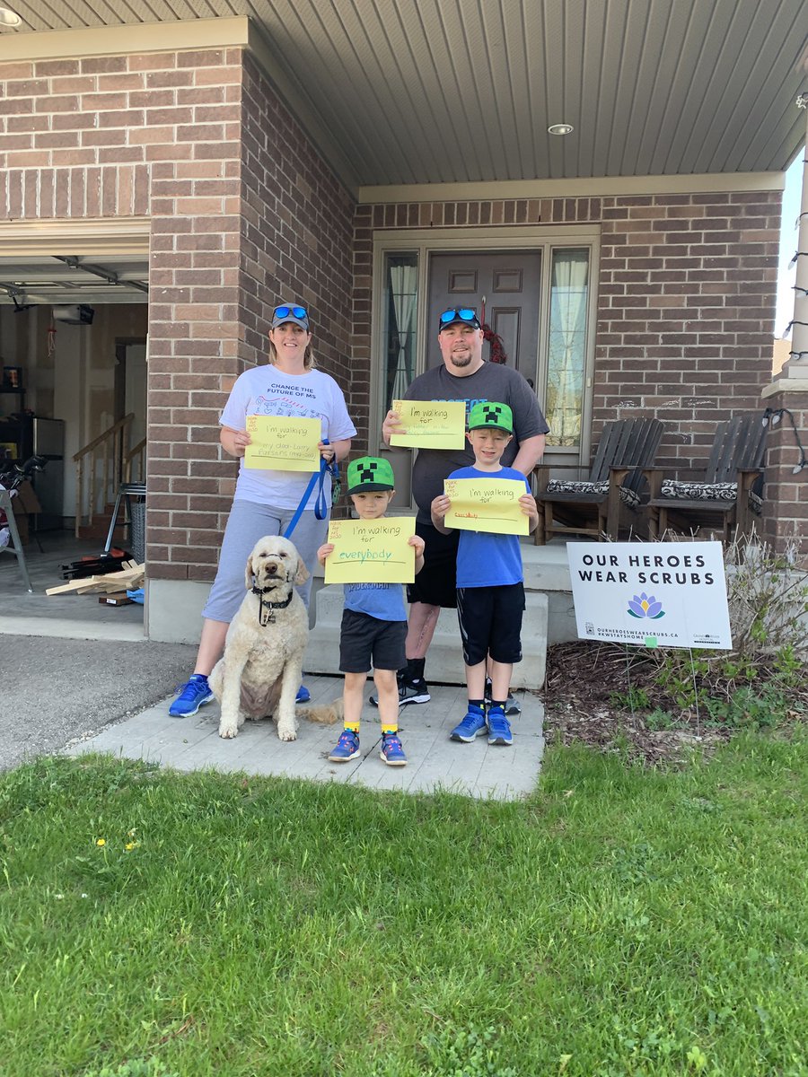 StaceyJParsons's tweet photo. @MSSocietyCanada @KWMSWalk I have been doing the KW Walk for MS  since around 2005. This year may have been different, but nothing was going to stop us! #beatMS #ihavelotsofwalkformstshirts #doingitfordad @trevorma99 https://t.co/YJGJTu1i2I