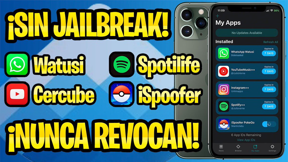 ProfeJuAntonio's tweet photo. ✅TUTORIAL PARA INSTALAR EL #Jailbreak DE #unc0ver en #iOS 12 y 13✨
🎥 https://t.co/0W7cAVjZ7n
• Herramienta explicada en el video:
#AppValleyCompanion de @App_Valley_vip (macOS)
• Duración: 7 días, pero se renueva el plazo automáticamente sin la necesidad de tweaks 🎉 https://t.co/Ybob7OWrHt