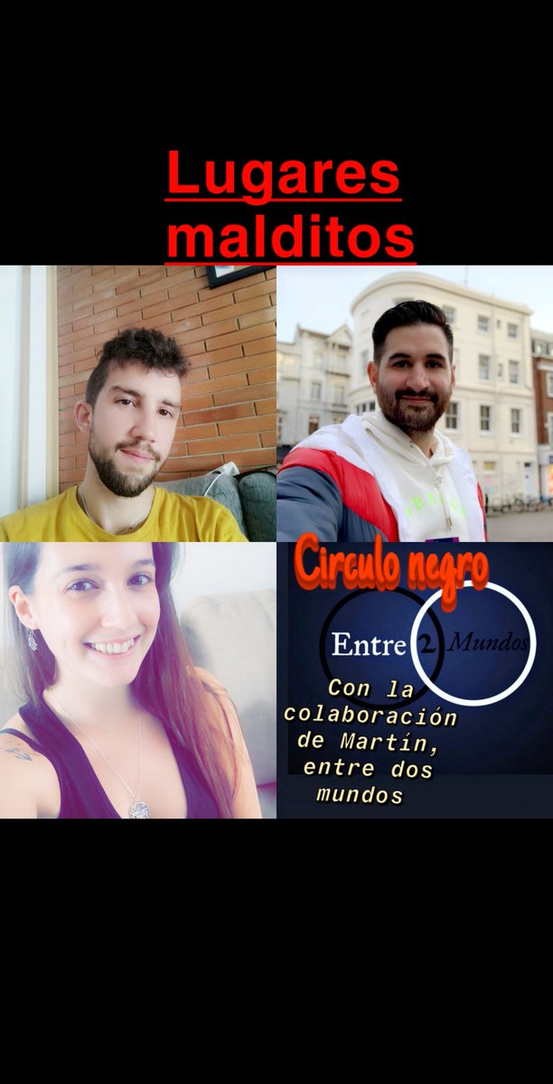 ElCirculo_negro's tweet photo. Programa especial!! Lugares malditos con la colaboración de Martín, de entre dos mundos! No os lo podéis perder! https://t.co/Kej8fCCvUQ