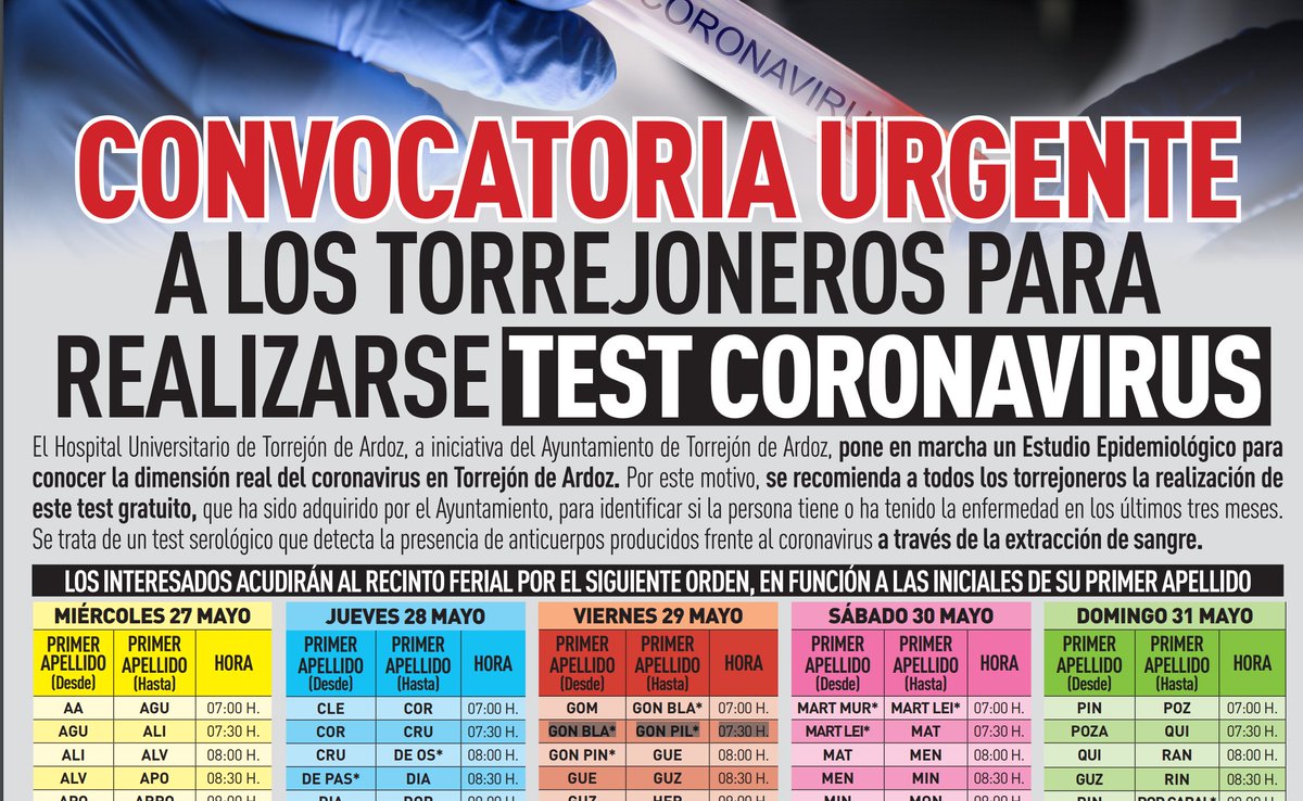 gonzalezcristos's tweet photo. Para quitarse el sombrero con el Ayuntamiento de Torrejón de Ardoz. Primero, nos metieron 10 mascarillas en el buzón cuando no habia dónde comprarlas. Y ahora Tests masivos a toda la población. Matrícula de Honor. Si señor @ivazquez06. Felicidades por la gestión. https://t.co/539tDaIwvV