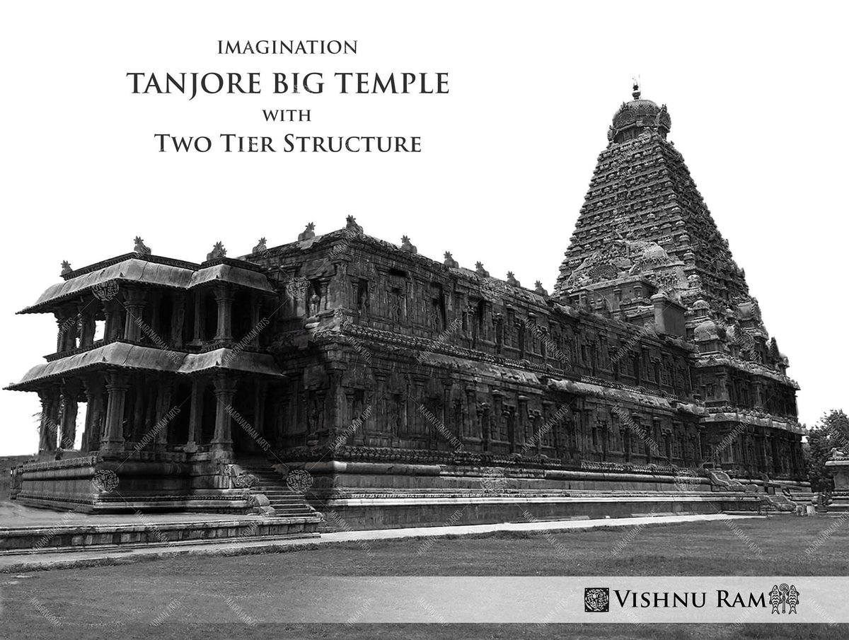 Tanjore Great TempleI have reimagined the big temple with the 2 tier maha mandapam with the use of existing photos. I always wondered how would the great temple looked in the golden times.  @MadhuKcvn