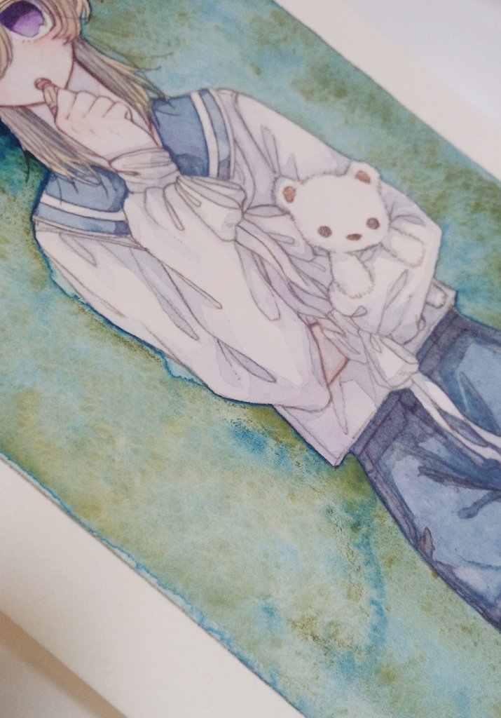 「どうしてこんな風に色が分離していくのか分からなくて、とても面白い。 」|慎(しん)居たり居なかったりのイラスト