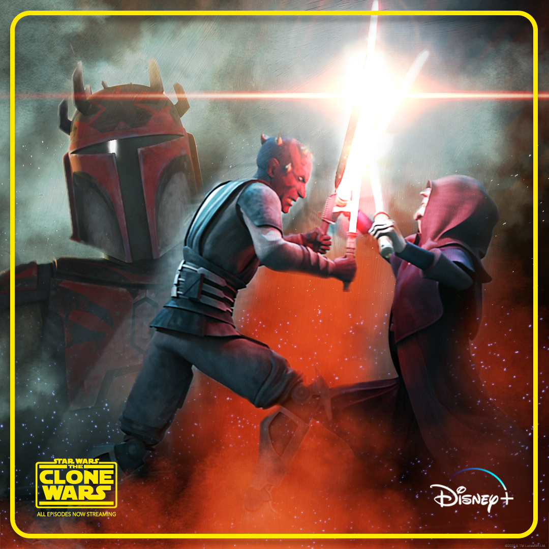 Maul and Death Watch combine forces to conquer Mandalore and lure Obi-Wan Kenobi to exact revenge. Later on, Darth Sidious arrives on Mandalore to stop Maul from interfering with his plans and takes him as his prisoner.