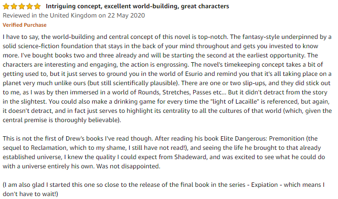 drewwagar's tweet image. A new review on my original #Shadeward book - #Emanation. This is where the Saga starts. :) Very thoughtful and thorough! #amwriting #writingcommunity #reviews amazon.co.uk/s?k=drew+wagar…