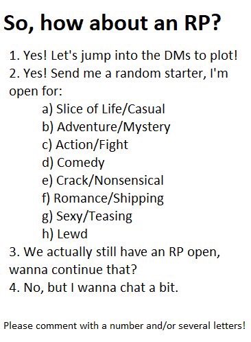 Maybe a few more RPs would be nice.