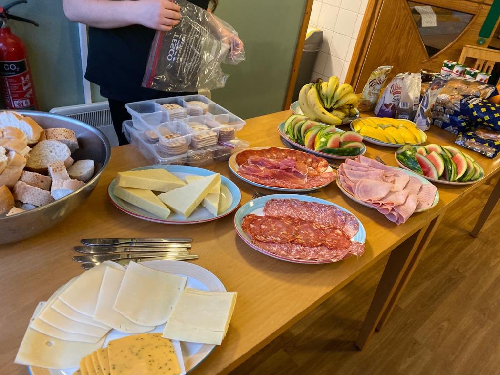 NLdwa's tweet photo. Our checkpoint had a bigger spread but people were full of scones!! https://t.co/OCnrIKYmUg