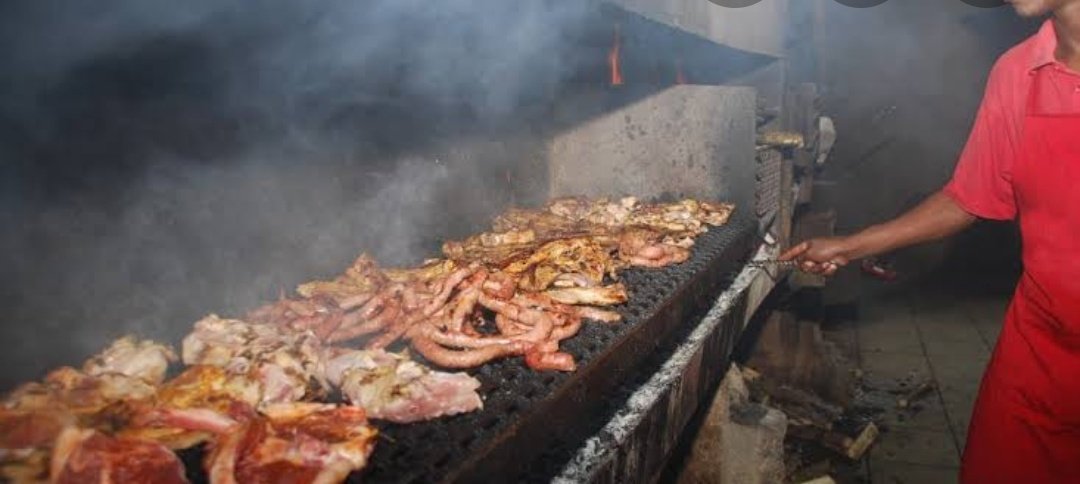 In SA we eat Shisanyama (this is not a braai) while in Kenya it's Nyama choma   #SAandKE