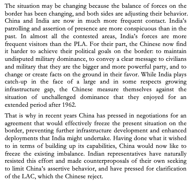 On  #China- #India, there's been a fair bit of talk re how the boundary is undemarcated & how clarification of the Line of Actual Control could help. If you're trying to understand what that all means & where that stands, read  @ShivshankaMenon's Choices  http://brook.gs/2asPTk7  1/