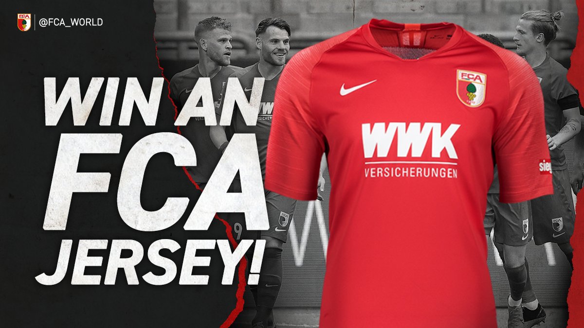 WIN AN FCA JERSEY 🚨

To celebrate our first win with the return of the Bundesliga, we’re giving away a custom FCA jersey! 👕 

To enter:
1. Follow <a href="/FCA_World/">FC Augsburg</a>
2. Retweet this tweet
3. Reply with the name and number you want on the back 🔥