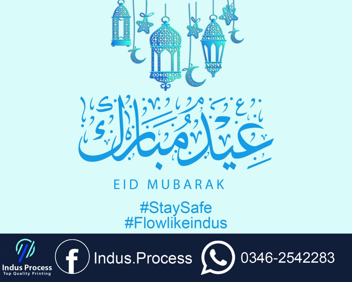 indusprocess's tweet photo. Eid Mubarak from our side. 

#printing #karachi #eidmubarak #eid2020 #staysafe #flowlikeindus https://t.co/HcpxtjEXl2