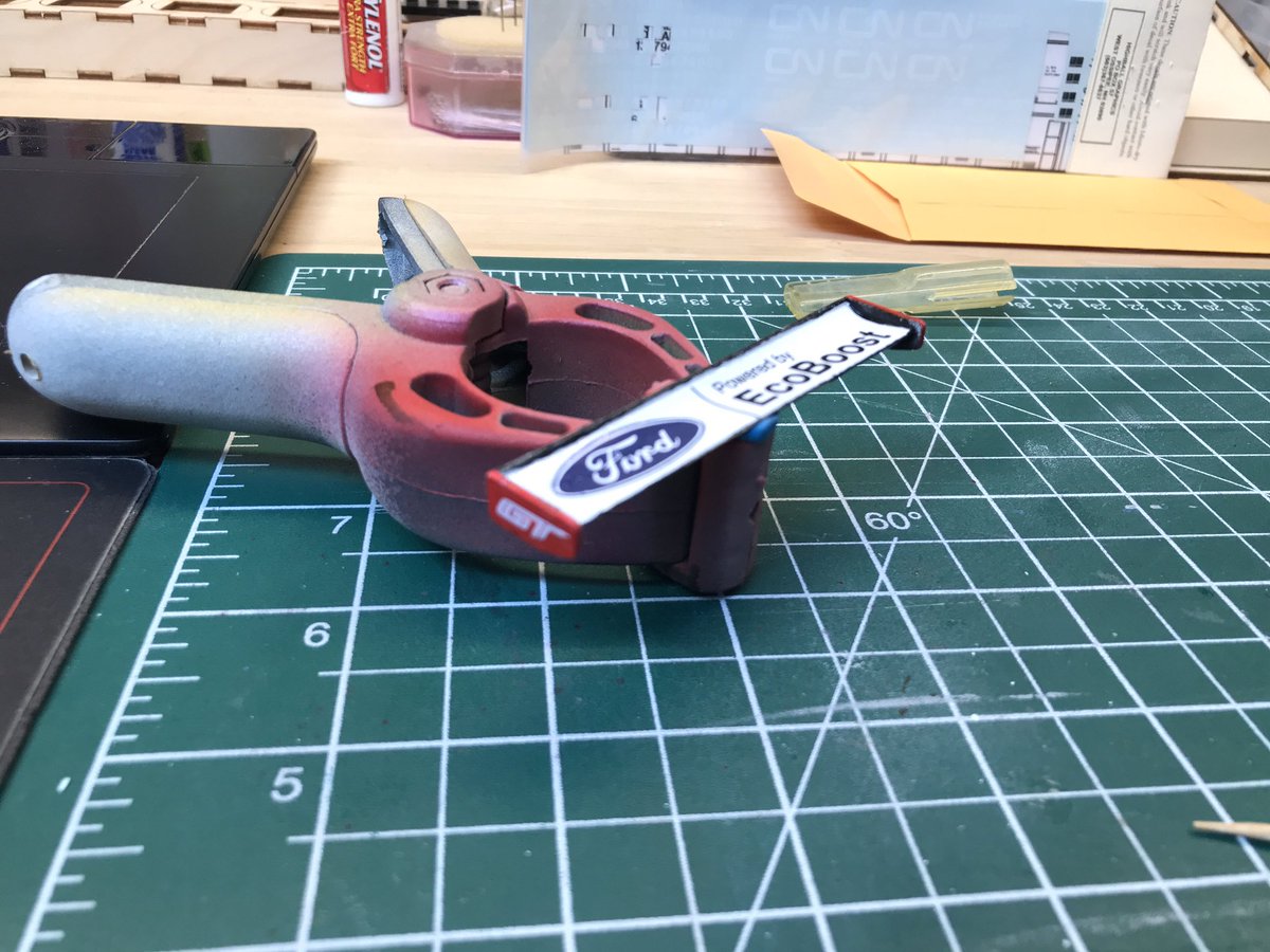 sjgardin's tweet photo. Sunday motivations, putting everything kinda together to see how it looks! I really need to get the powders out and weather/rubber in the base to look more race track like, but the 2016 #68 Le Mans GTLM winner project marches on #GTLM #FordGT #LeMans2016 https://t.co/YOj8H6rTDo