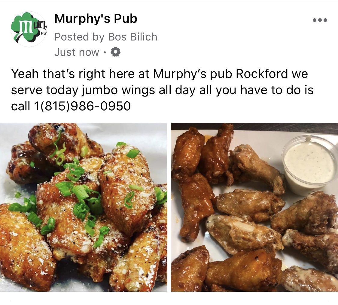 MurphysPubRkfd's tweet photo. https://t.co/rg4vjYiSx0