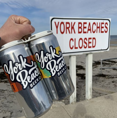 The beaches in York might be closed, but  @yorkbeachbeerco is continuing their contactless curbside pickup nonetheless.