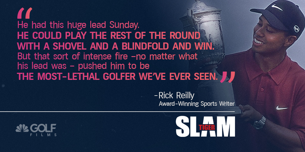 GolfChannel's tweet photo. Once he got the lead, everyone else was playing for second.
Watch #TigerSlam tonight at 8pm ET on GOLF.
#GOLFFilms @ReillyRick https://t.co/ixjn78Sdj3