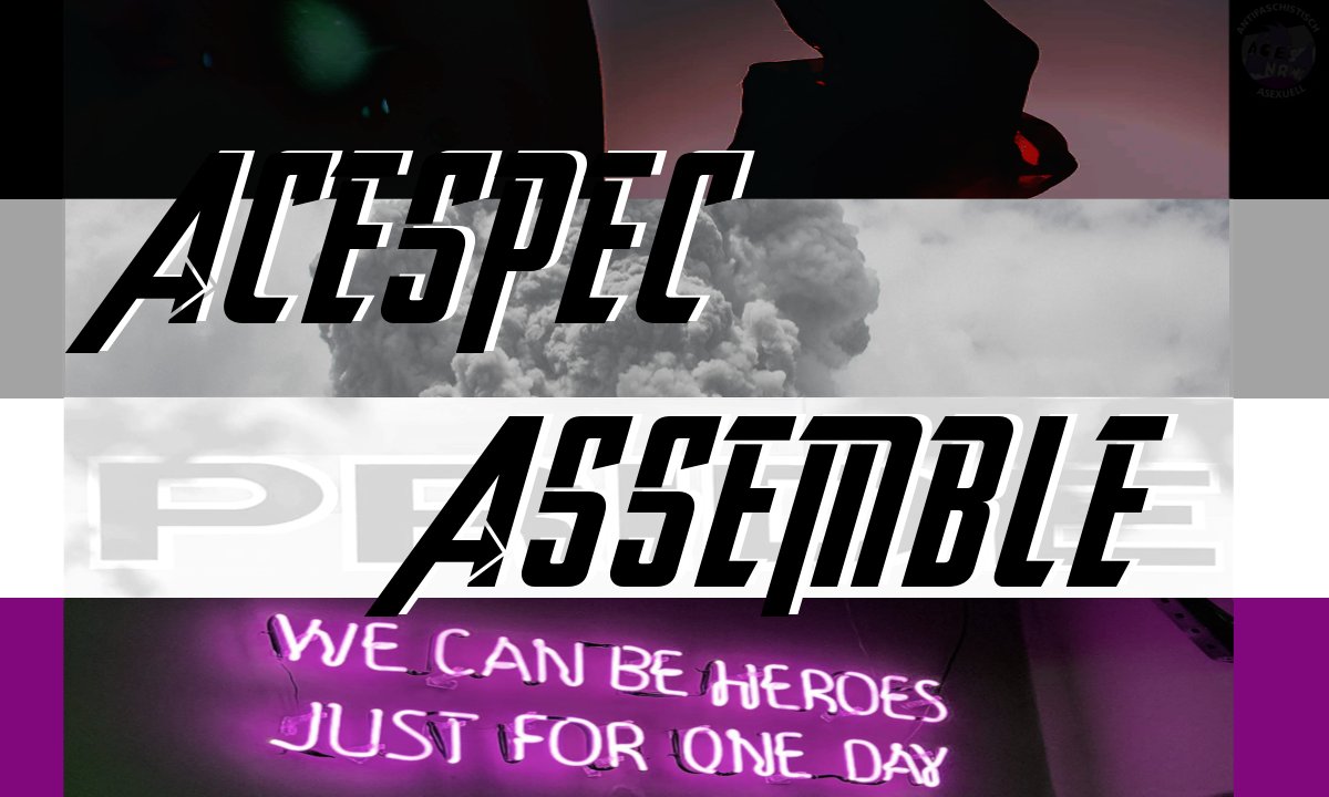Aces_NRW's tweet photo. Unser Pride-Parade-Motto 2019 war insgeheim 'Aspec Assemble'!
๐ค๐ค๐#AsexualAndProud
๐ผ๏ธ: unsplash https://t.co/0vzpX1DOKP