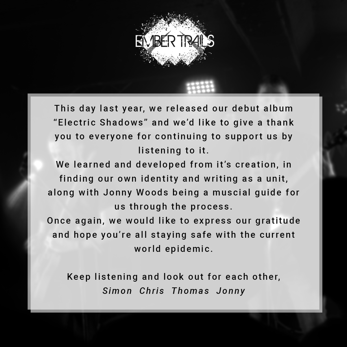 It's our debut albums 1yr anniversary! Here's a small word from ourselves!

Listen to the album here: open.spotify.com/album/58m2nhmG…