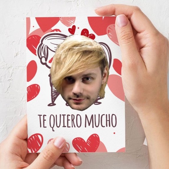 michael as a Valentine card