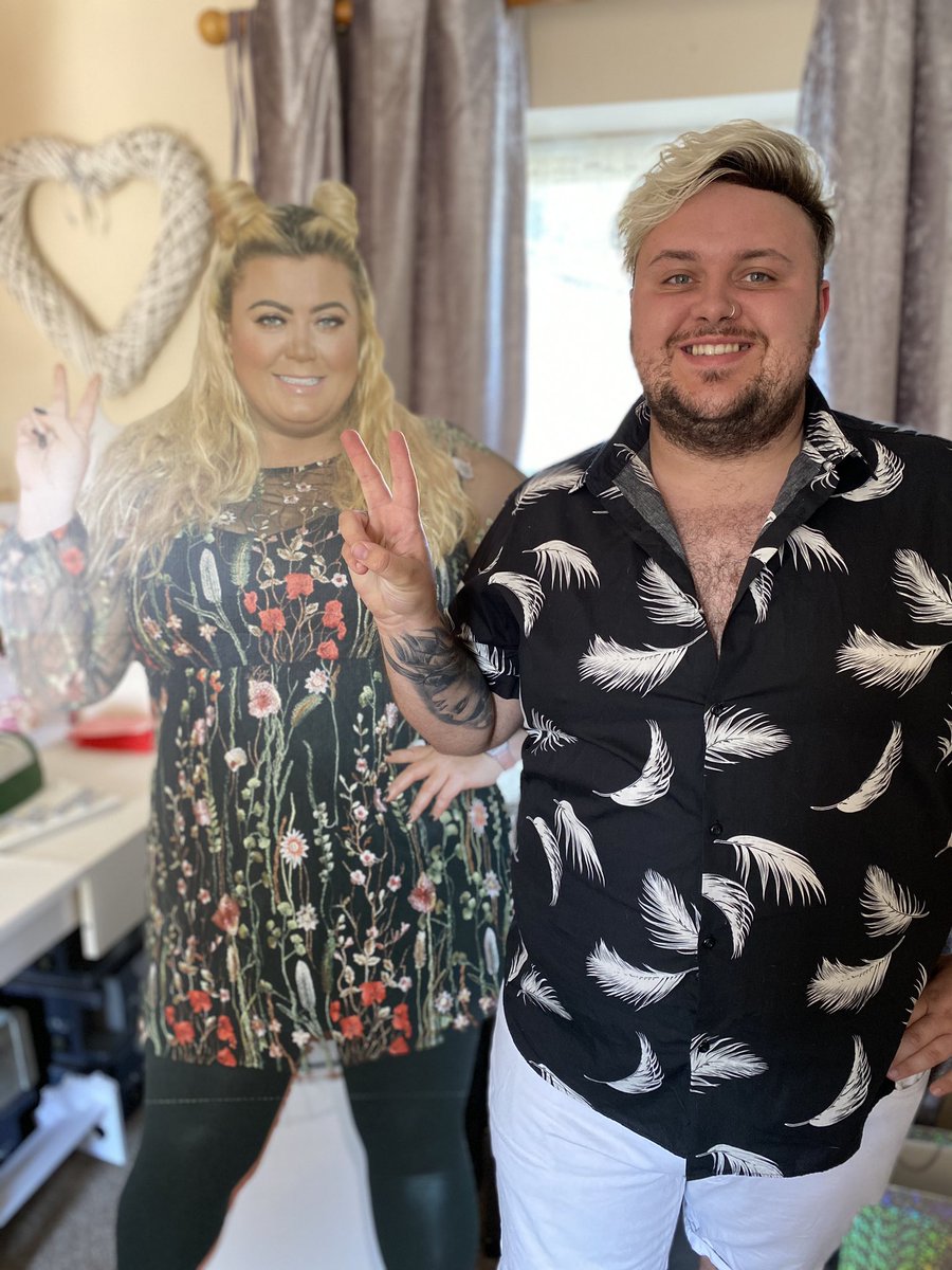 Bought my hun <a href="/scanlon91/">jack lee scanlon</a> a <a href="/missgemcollins/">Gemma Collins</a> cutout for his birthday 😂🥰