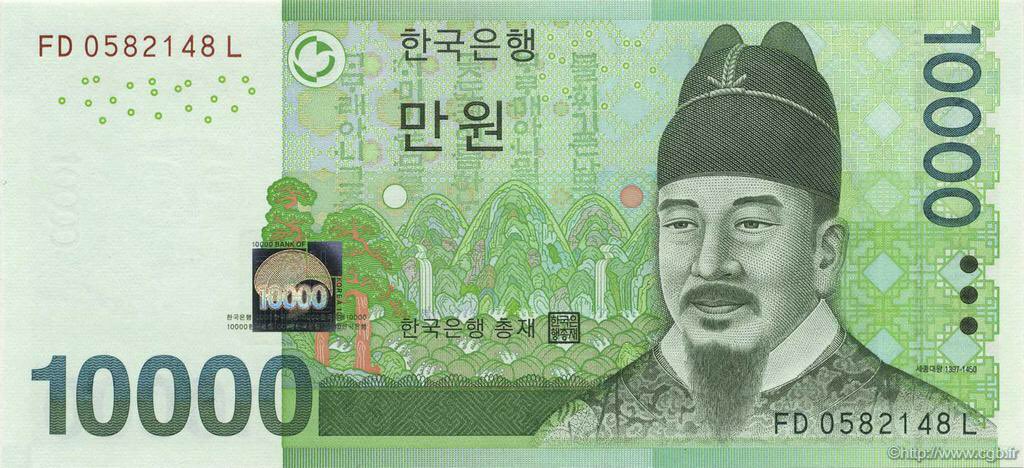 La peinture représente la prospérité de la famille royale qui est alors sous la protection des dieux et la dignité du roi. Cette peinture est sur les billets de 10.000 Won.