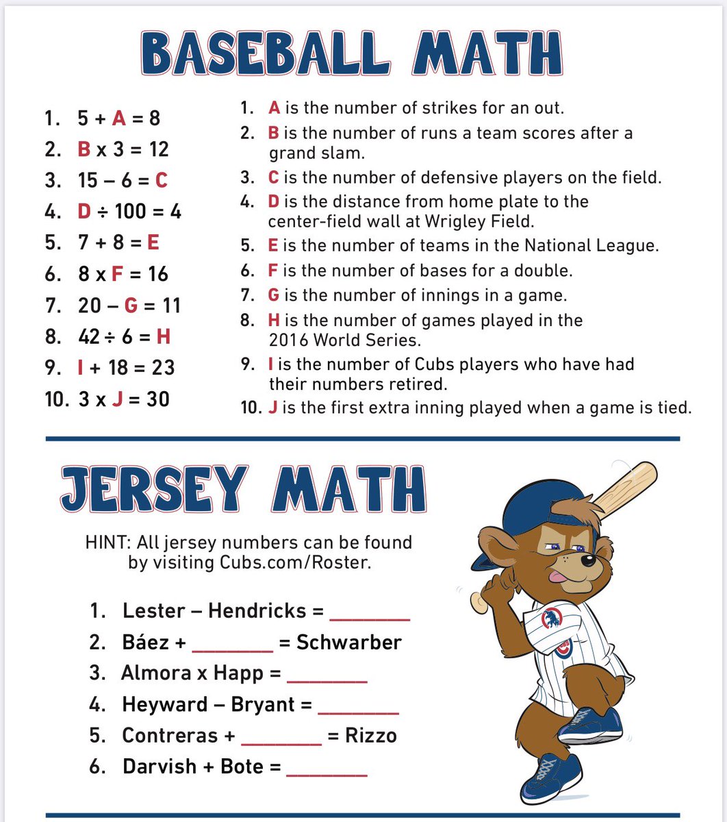 Clark The Cub Math