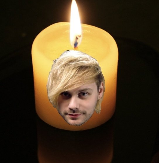 michael as a candle