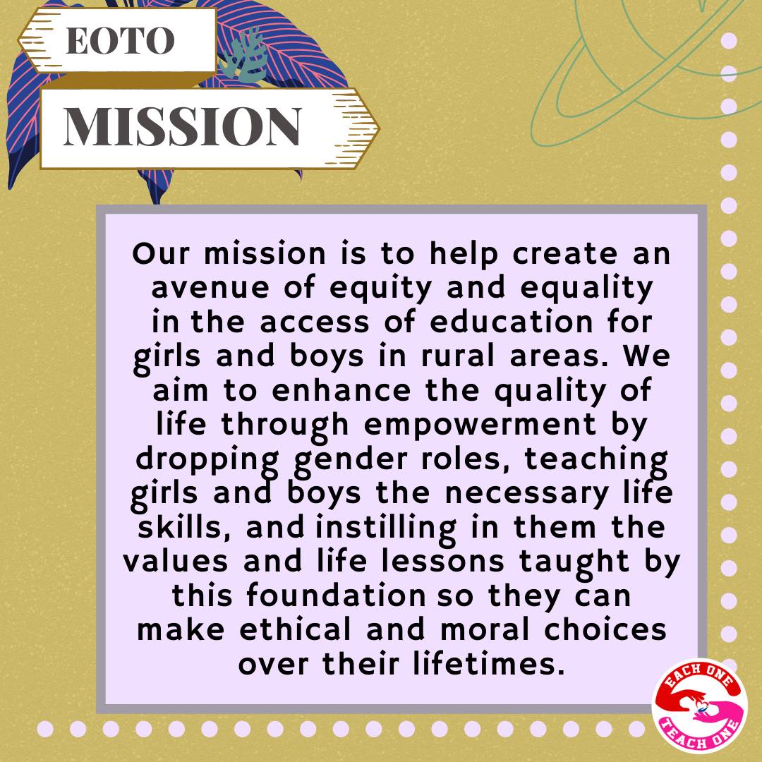 eachteachph's tweet photo. Presenting Each One Teach One Foundation's Mission and Vision!! "No one has ever become poor by giving."
-Anne Frank

Let's help make a difference in this world! 
Sending our utmost love,
EOTO💜 https://t.co/vmaTXdvack