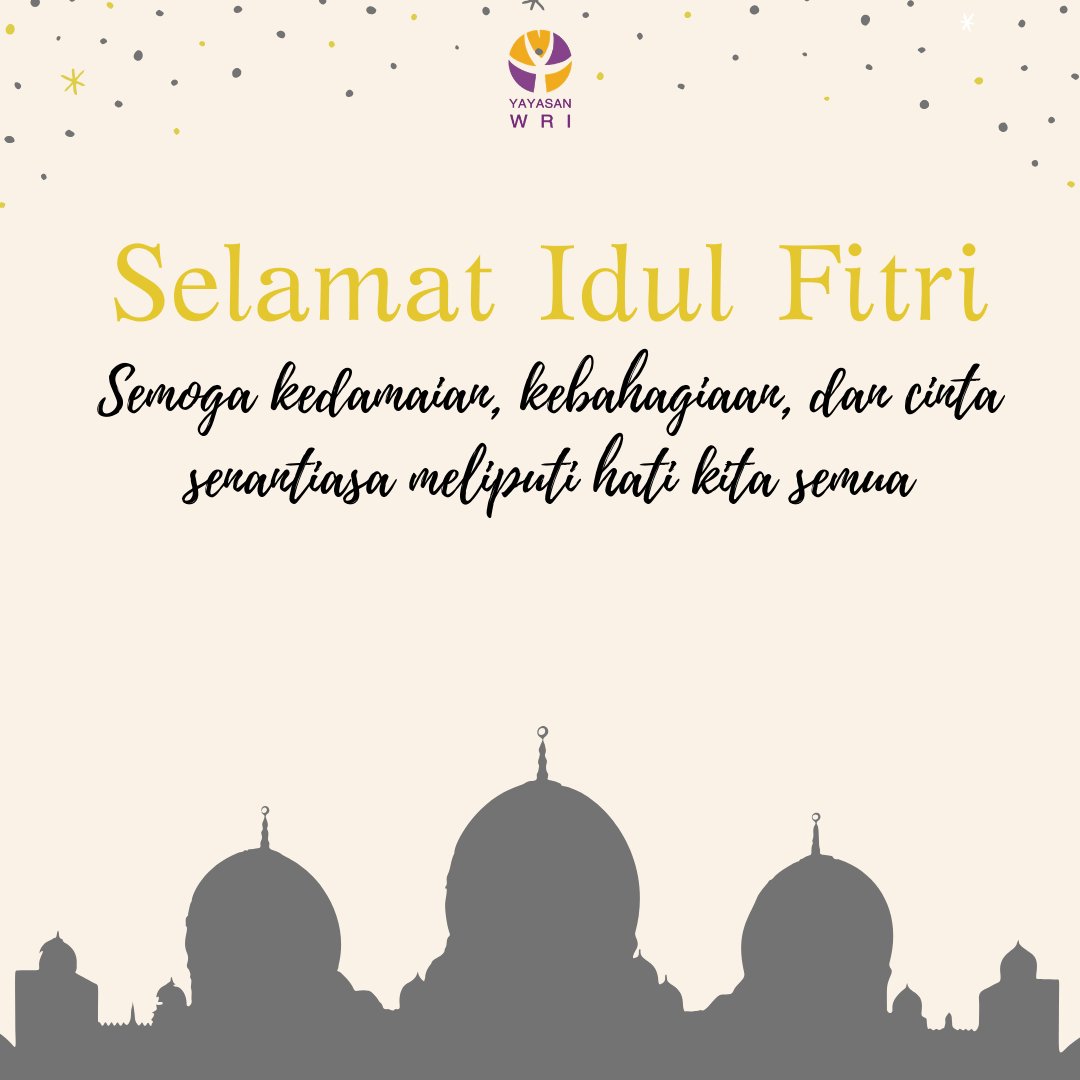 Selamat Hari Raya Idul Fitri 1441 H
__

Semoga kedamaian, kebahagiaan, dan cinta senantiasa meliputi hati kita semua. 

#idulfitri2020 #IdulFitri1441H