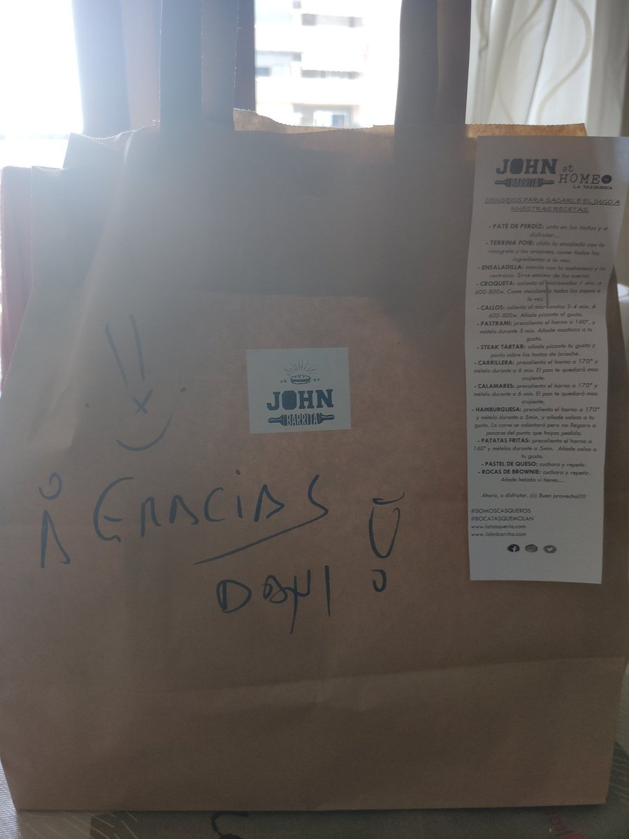 Danilovich11666's tweet photo. Gracias a vosotros @LaTasqueria @JohnBarrita, por habernos hecho disfrutar de una espectacular comida de Domingo. Todo estaba espectacular. Puro sabor, y siguiendo las instrucciones,perfecto de punto. https://t.co/sZdF4bIHgI