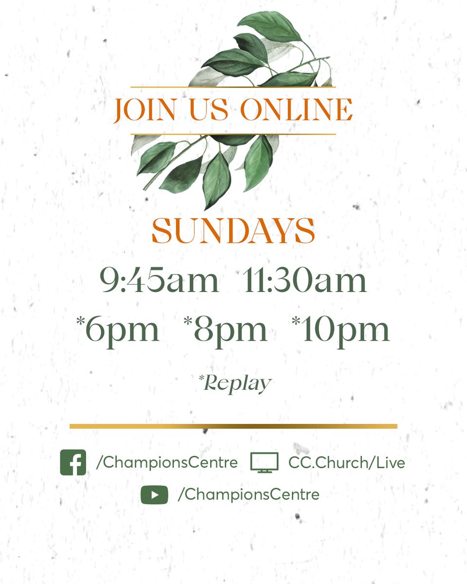 Church is wherever you are. Join us online at 9:45am &amp; 11:30am at live.cc.church 🎉
#movelifeforward