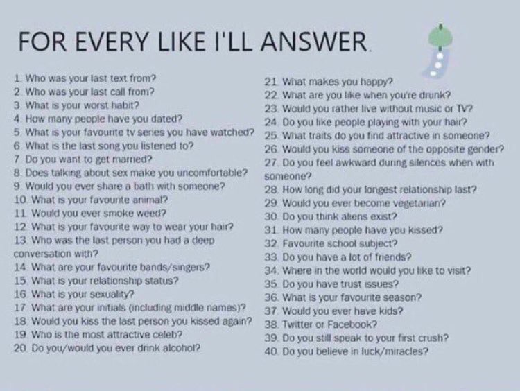I stole this from  @quothmyname I hope you dont mind Anyway, Ill probably be off Twitter all day today so lets see if this gets to 40 likes so future Eu has to expose herself(I havent read all the questions bc my attention span sucks so I hope I didnt just fuck myself over)
