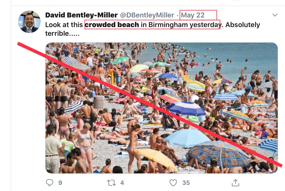 Exhibit C? (I lost count)Subject account tweets “repackaging” (we’ve been over this and what it means relative to disinformation and misinformation)ORIGINAL OWNER of “crowded beach”  #flickr  https://flic.kr/p/9vC2bc  Summer crowd, Nice, Côte d’Azur, France circa Aug 2014