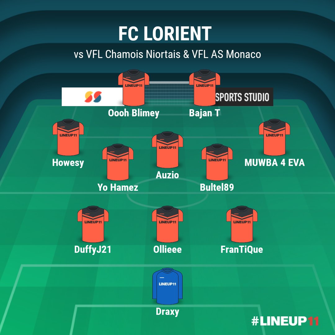 R1997_________'s tweet photo. LINE🆙️|Here is how we line up for tonights two games against VFL Chamois Niortais &amp; VFL AS Monaco. Currently on a 5 match unbeaten run in the league, hopefully we can make it 7.

@TheVFL_ https://t.co/HUN2on27UT