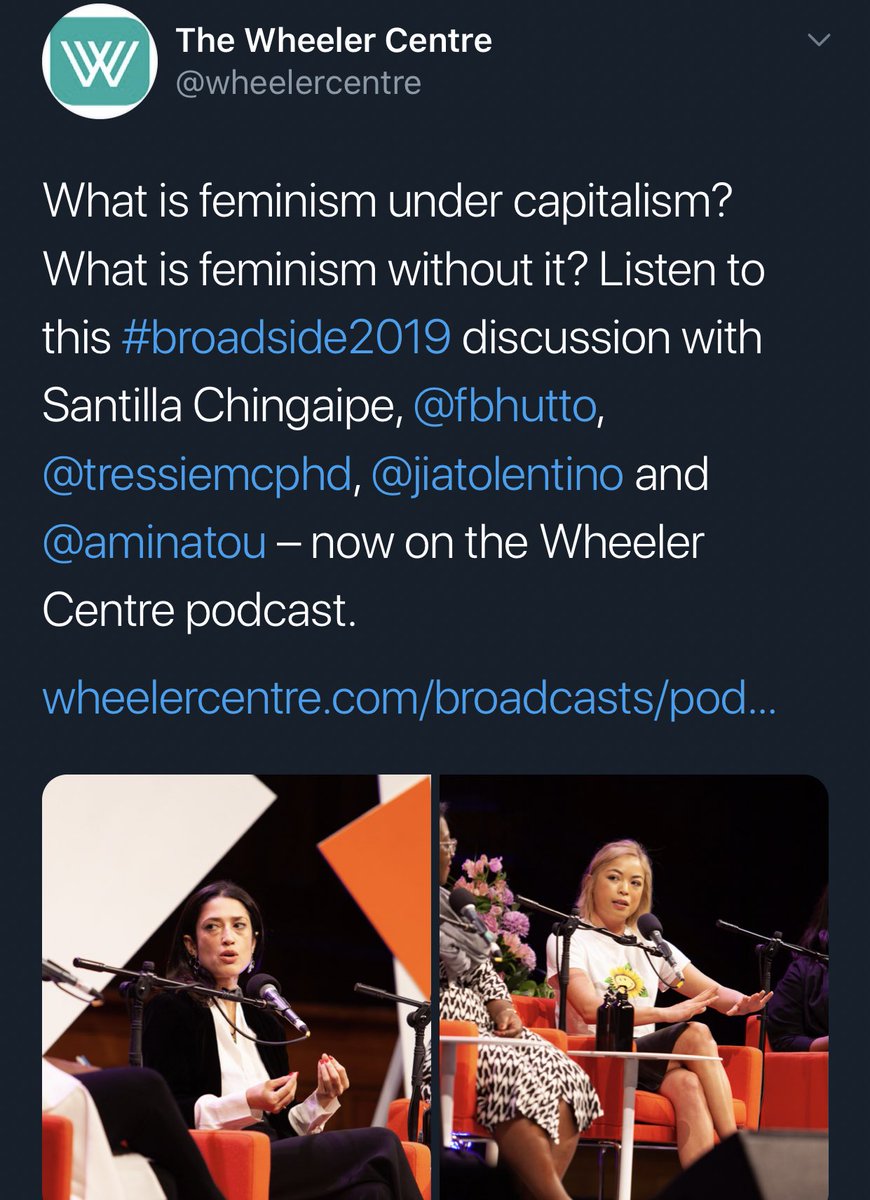 Daughter of family that were feudal lords three generations ago, friend of Aminata and Jia, also does panels about feminism under capitalism while living on family wealth.