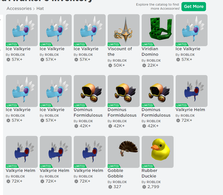 Austinboboston1 On Twitter For Those Of You Who Asked Yes My Account Got Hacked And I Lost About 1 1 Mil In Robux Items Working With Roblox To Hopefully Get It Back This Was - roblox valkyrie hat id