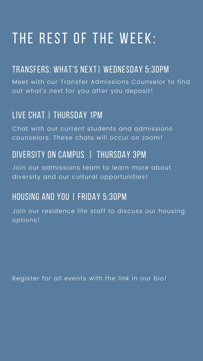 Check out what’s happening this week!