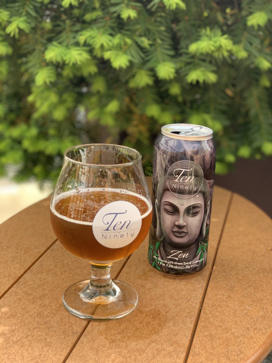Amazing summer beer 🍻 from <a href="/Ten90Brewing/">Ten Ninety Brewing</a>  ale with green tea and lemongrass #glenivew #chicagonorthshore #chicagoland #beer #microbrewery #shoplocal