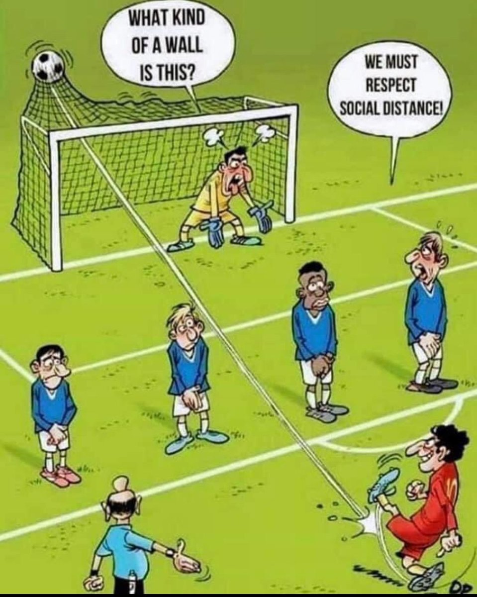 This just in.... we need to prepare the players for the Social Distancing Wall... so if you could do it one on one please but only with a family member, perhaps use the spare toilet paper and hand sanitiser we all have as the wall 🤔