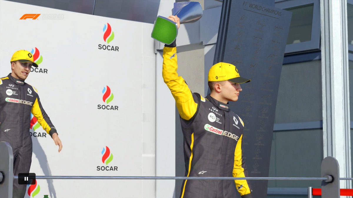 🏁 It's <a href="/Truelsen96/">Truel</a> in the Renault who wins the Azerbaijan GP🇦🇿! 

We've now had 4 different winners in the 4 opening races, what an interesting season we have ahead! 👀

#SEA5ON #BJF1