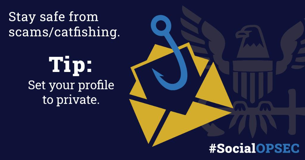 Now more than ever online scammers are trying to take advantage of people, but following just a few simple steps can help keep you protected. #SocialOpsec Resources: navy.mil/ah_online/opse…