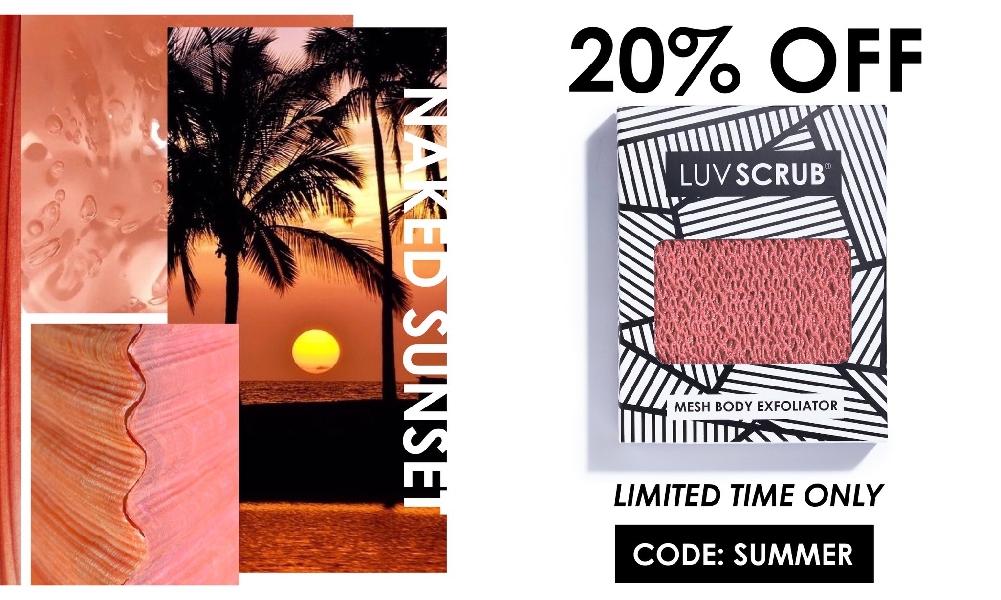 luv scrub mesh body exfoliator